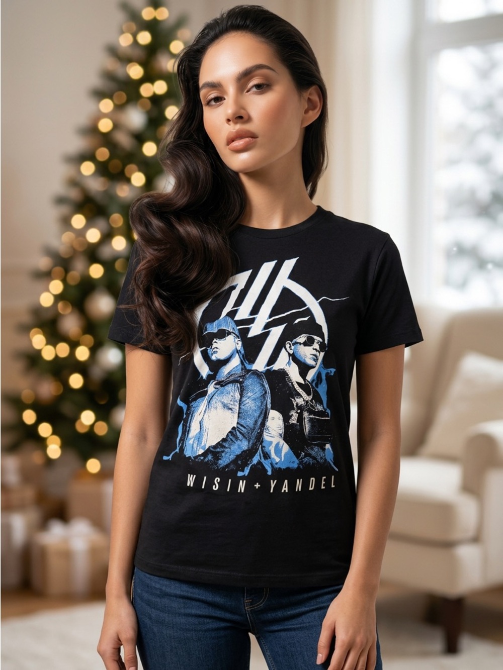 Black and Blue Graphic Tee